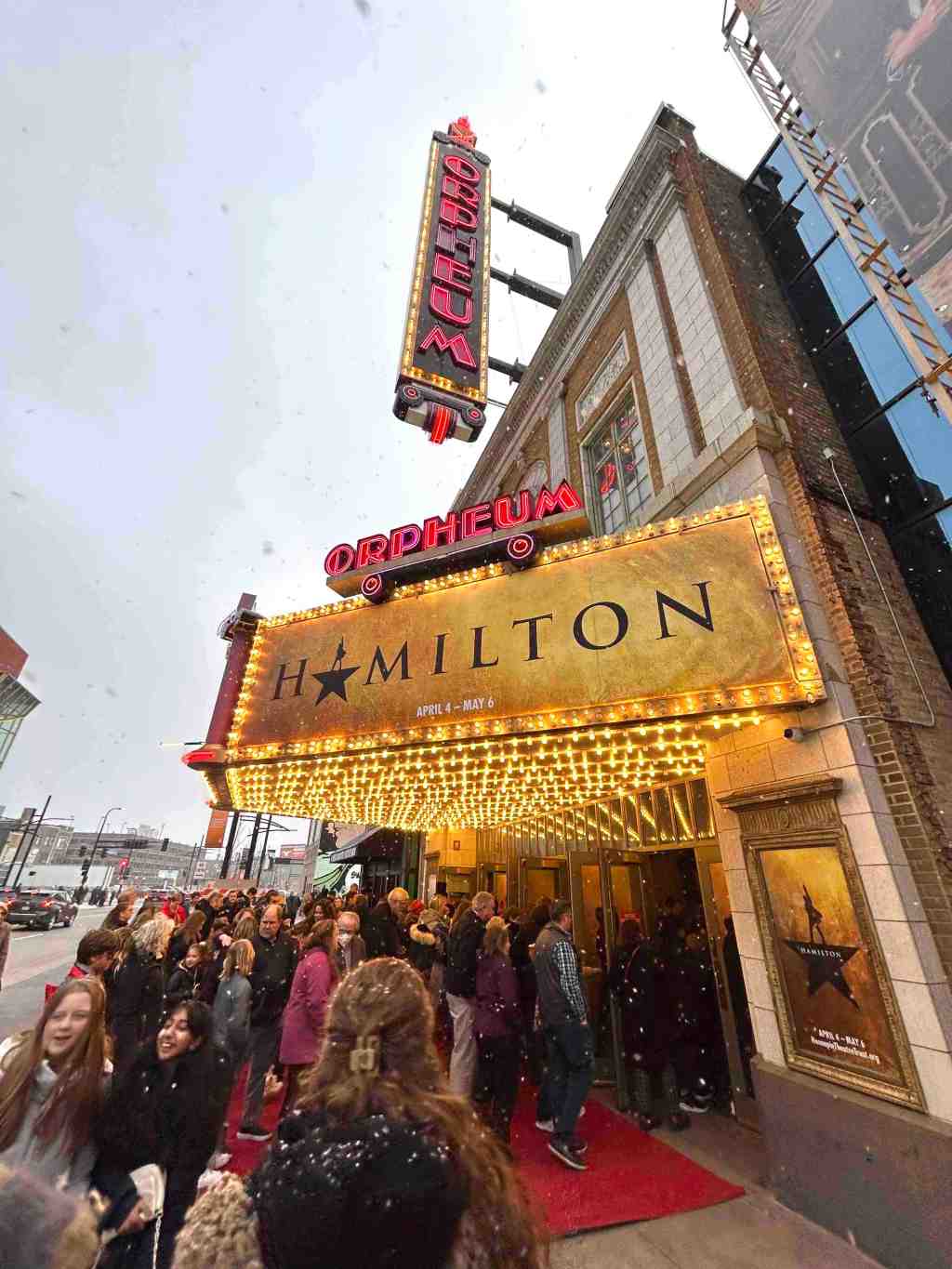 Hamilton Musical Tour Orpheum Theatre April 2023