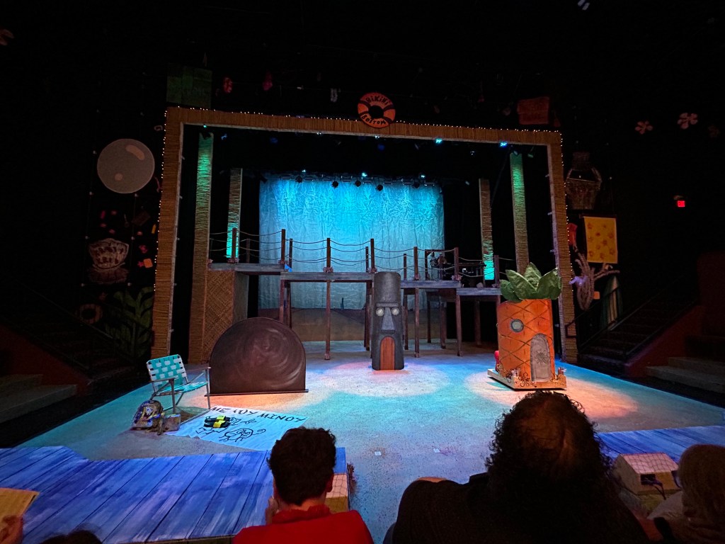 The stage at Lyric Arts in Anoka for "The SpongeBob Musical"