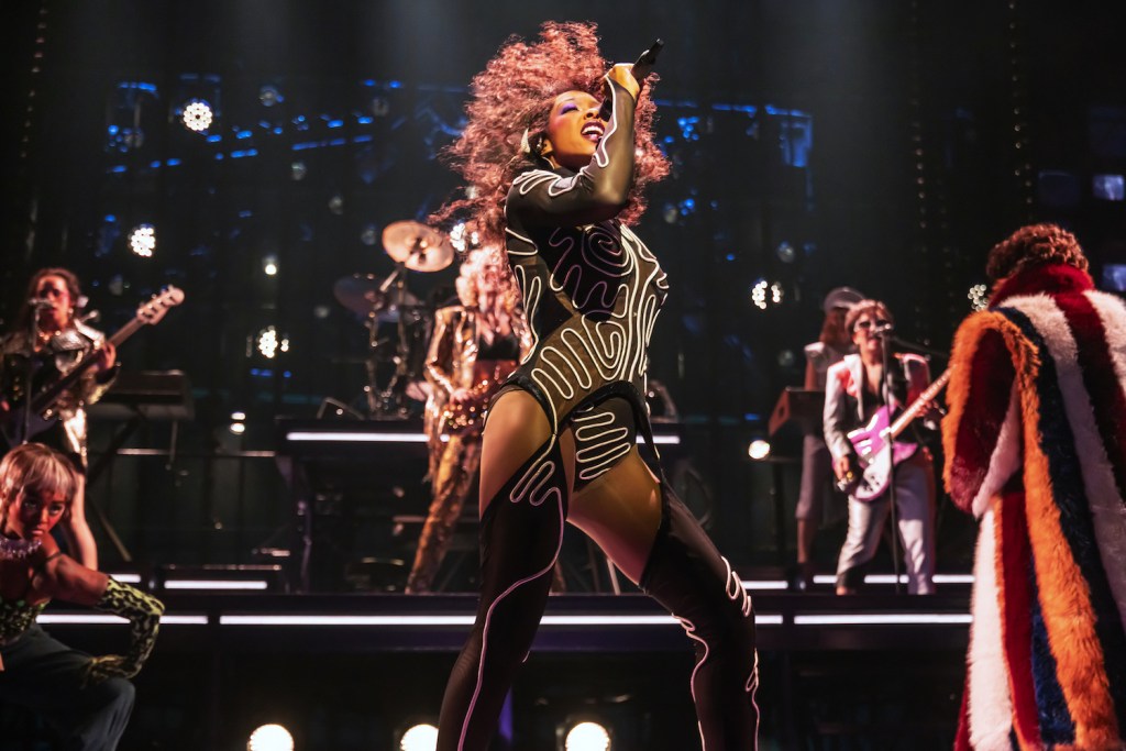 Rachel Webb as Apollonia in "Purple Rain" the musical in Minneapolis. Photo by Matthew Murphy.